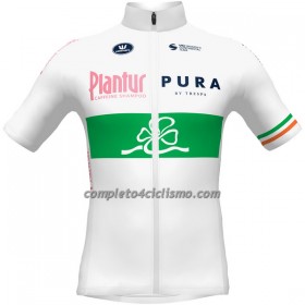 Maglia 2022 Plantur Pura Campione Di Irlanda Manica Corta Bianco Verde